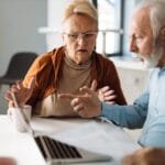 Anxious farming couple trying to use the Rural Payments website to claim CAP subsidies.